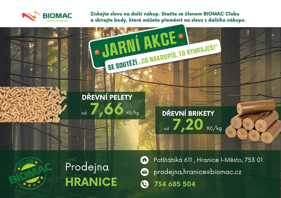NABÍDKA NA DŘEVNÍ PELETY A BRIKETY