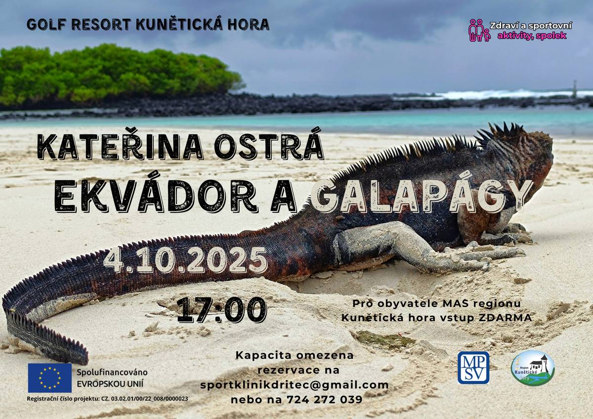 Spolek Zdraví a sportovní aktivity Vás zve na cestopisnou přednášku viz. příloha.