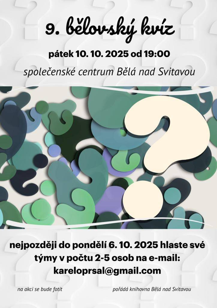 9. bělovský kvíz 10.10.2025