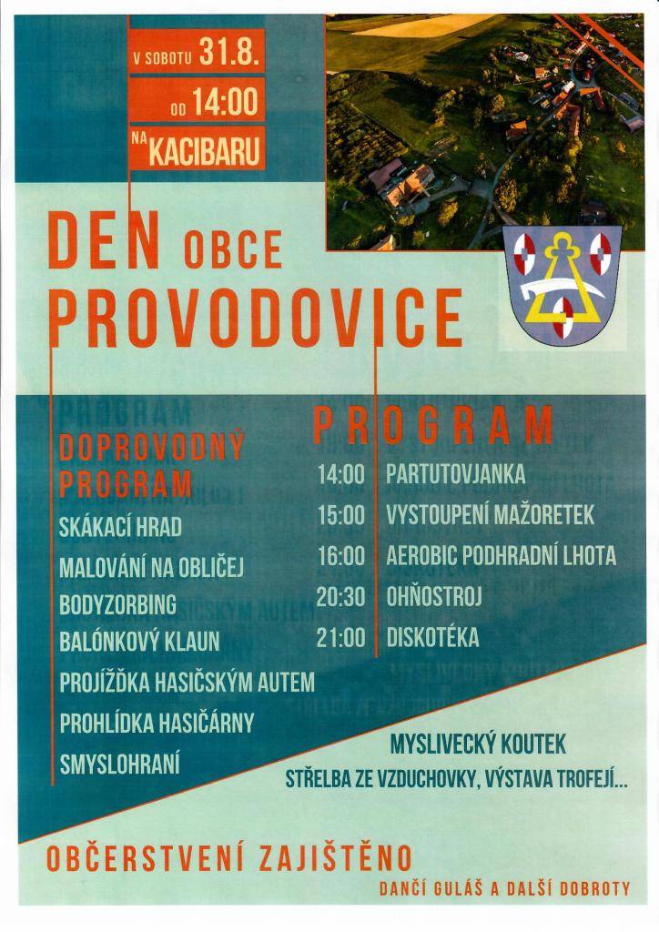 Navazujeme na loňské úspěšné setkání nejen občanů Provodovic. Vstupné dobrovolné.