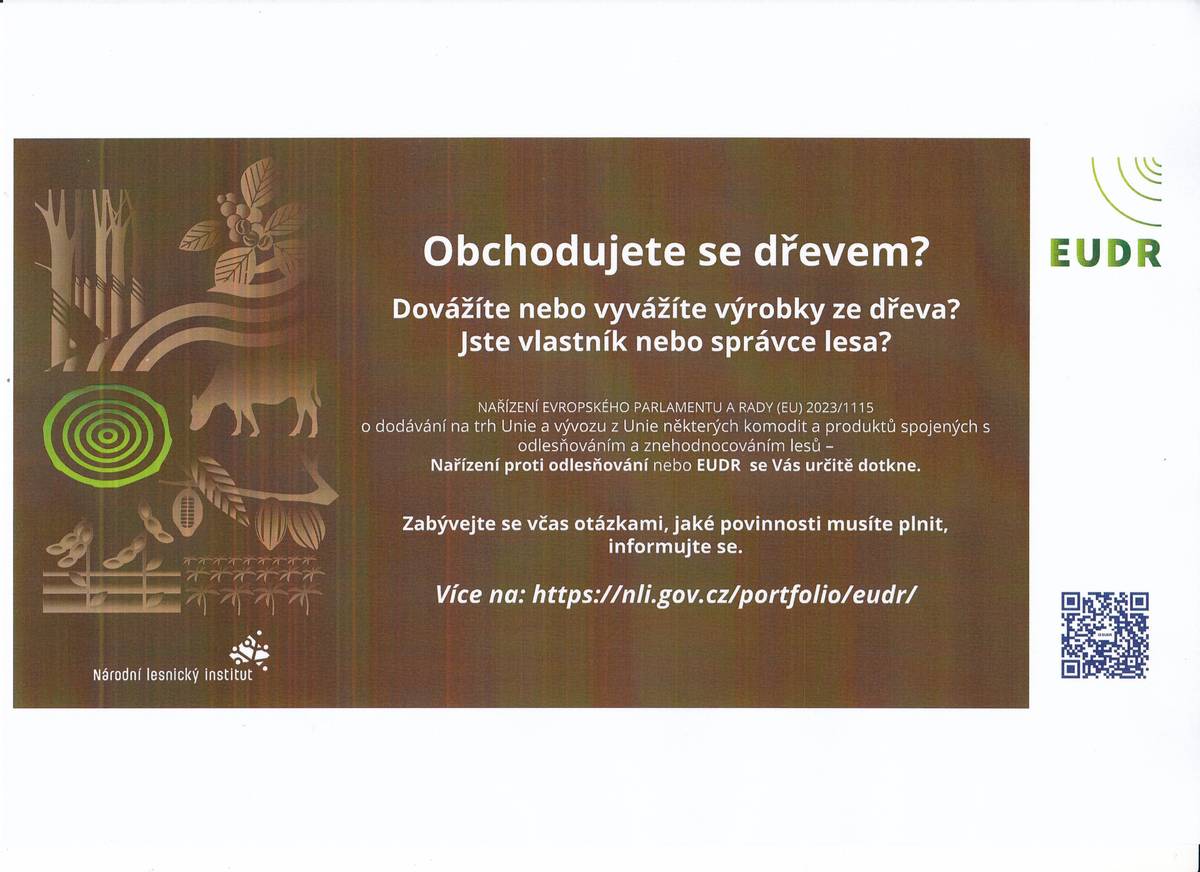 Hlavním příslušným orgánem pro provádění nařízení proti odlesňování byl určen Národní lesnický institut (NLI). Na jeho stránkách (EUDR – nli.gov.cz) jsou k dispozici cenné informace týkající se tohoto nařízení, počínaje překladem doprovodných dokumentů z pera Evropské komise, jako jsou vodítka či nejčastější otázky a odpovědi. Současně NLI připravil další dokumenty sloužící k pochopení tohoto nařízení a pravidelně odpovídá na dotazy hospodářských subjektů na informační e-mailové adrese.
