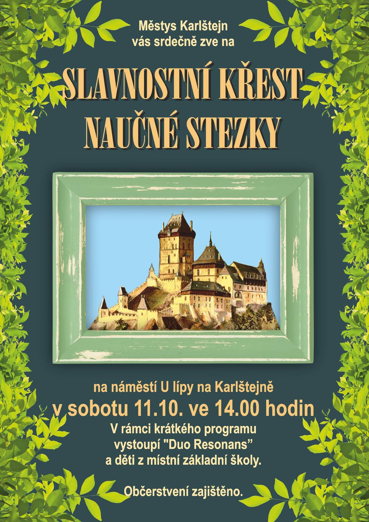 Slavnostní křest naučné stezky 11.10.2025