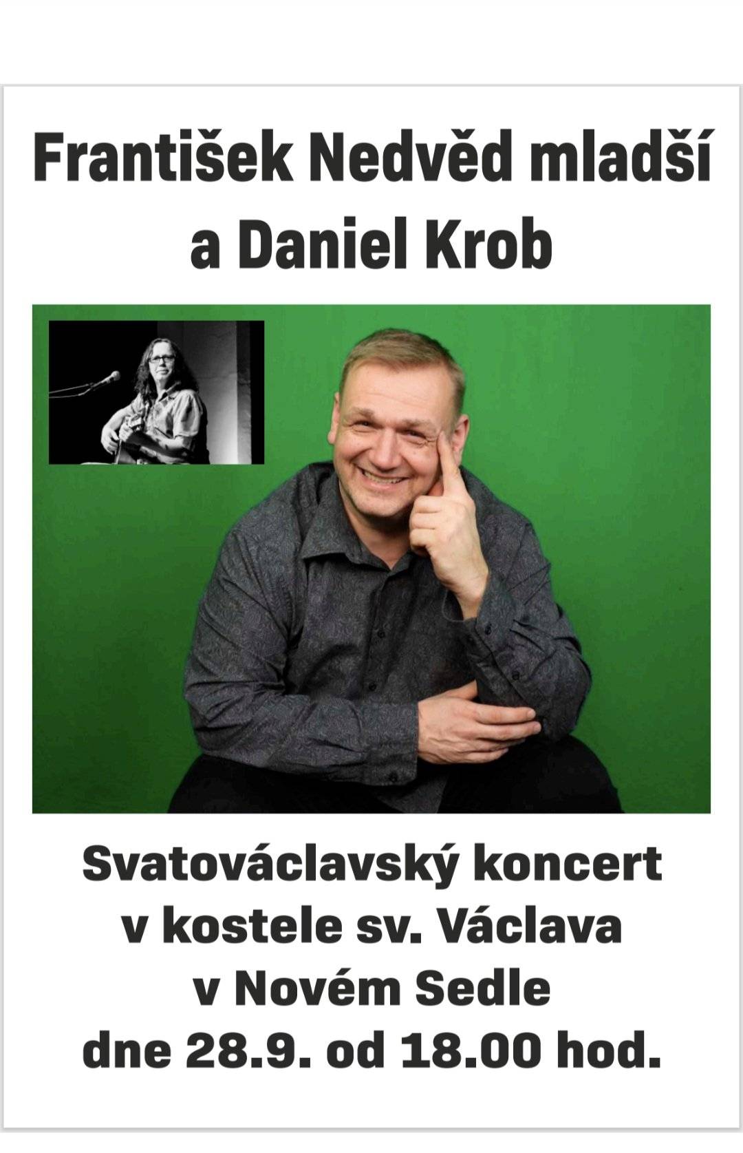 Vážení, zveme Vás na tradiční Svatováclavský koncert, který se uskuteční v kostele sv. Václava 28.9. od 18:00 hod. Hezký den. D. Sýkorová, OÚ Nové Sedlo.