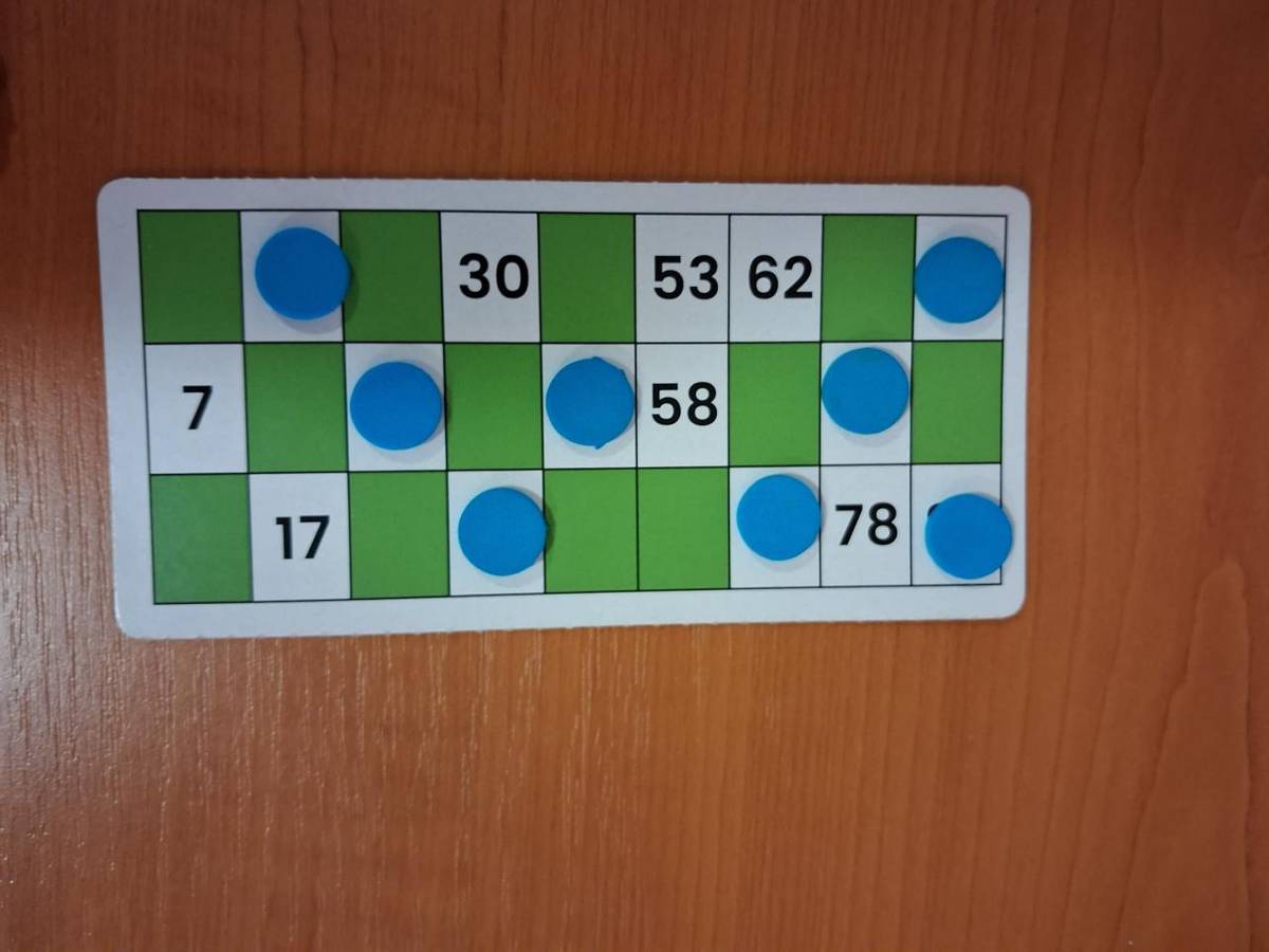 Jednou z oblíbených aktivit našich klientů je hra bingo. Tato zdánlivě jednoduchá hra je skvělým způsobem, jak procvičit paměť a pozornost. Účastníci bedlivě naslouchají, vyhledávají správná čísla na svých kartičkách a s napětím čekají, kdo první zvolá „Bingo!“.