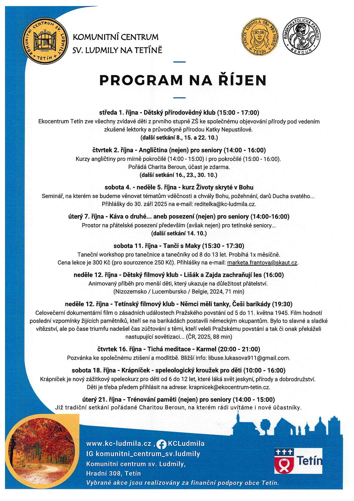 PROGRAM ŘÍJEN 2025