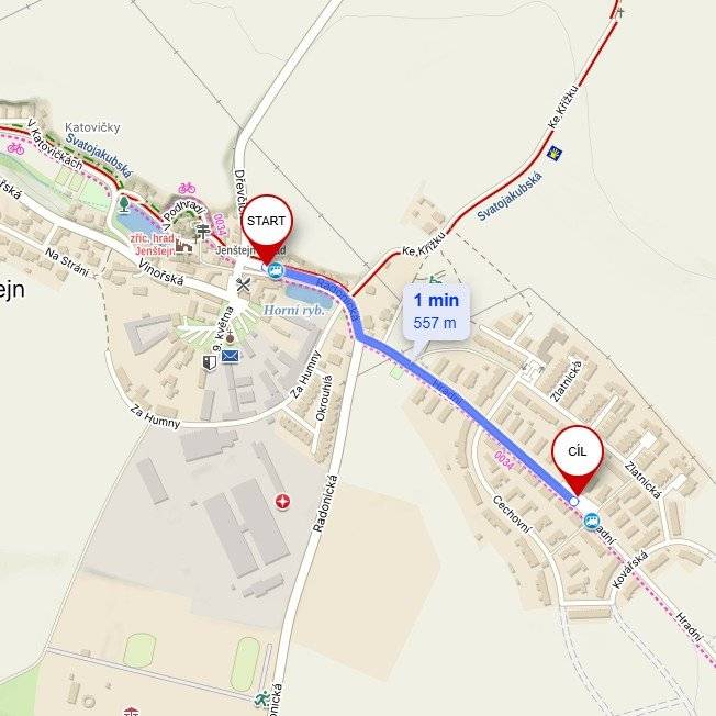 Z důvodu budování nového obratiště budou dotčené autobusové linky začínat i končit na zastávce JENŠTEJN-RADONICKÁ. Více informací najdete zde: Aktuality - Oficiální stránky obce Jenštejn Zdůrazňujeme, že se autobusové linky neruší, pouze nebude možné v tomto období zajíždět do zastávek Hradní.