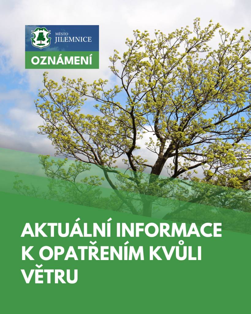 Predikce počasí je nyní příznivá, a proto se ruší včerejší opatření o uzavření katolického hřbitova a zámeckého parku. Areály jsou znovu přístupné veřejnosti.