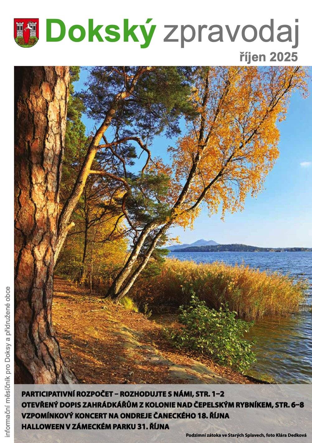 Právě vychází říjnové číslo Dokského zpravodaje. Elektronická verze zde: ŘÍJEN 2025, případně v menu aplikace.