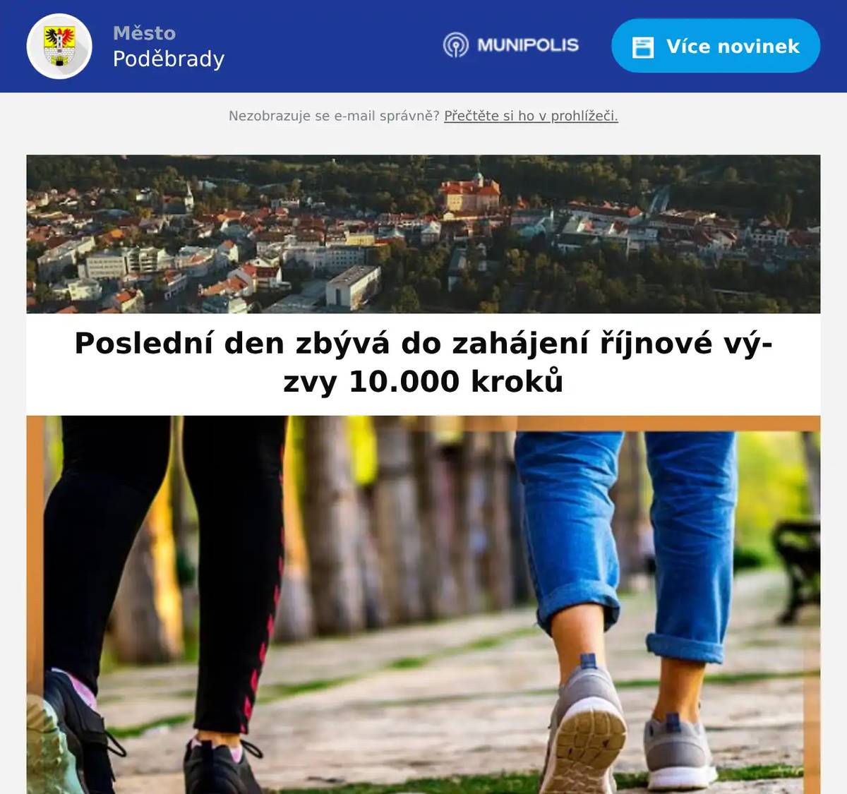 Neváhejte do 30. 9. s registrací či sestavením týmu! Město Poděbrady opět odmění nejlepší účastníky v kategoriích děti, ženy, muži, 65+ a nejlepší klasický a školní tým. Zaregistrujte se do výzvy: www.desettisickroku.cz Startujeme 1. 10. 2025 