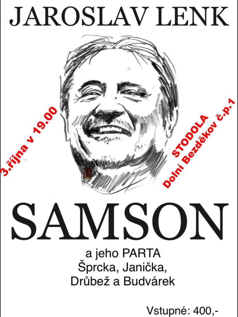 Stodola Dolní Bezděkov 3. října 2025. Na scéně se objeví členové jako Šprcka, Janička, Drůbež a Budvárek. Vstupné je 400 Kč.