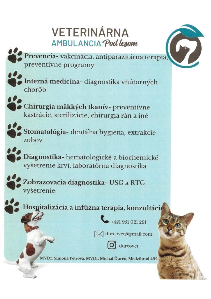 Veterinárna ambulancia Pod lesom