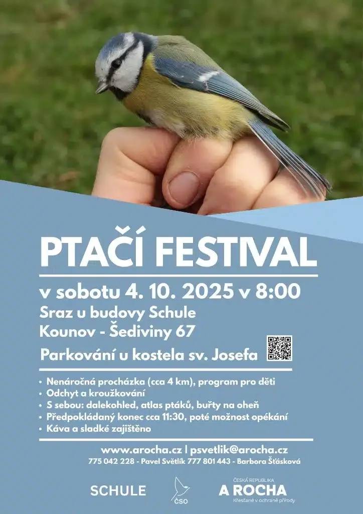 v sobotu 4.10.2025 v 8:00 u budovy Schule  Kounov - Šediviny 67