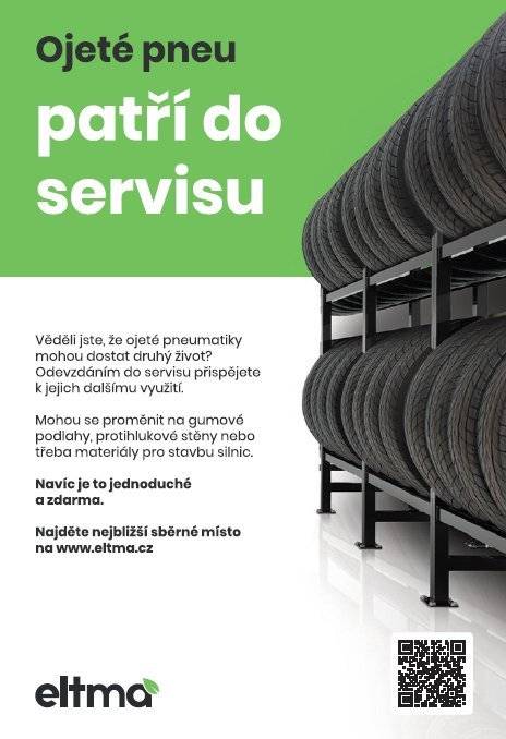 PROČ OBEC NESBÍRÁ PNEUMATIKY? Často se nás ptáte, kam s ojetými pneumatikami. 📢 Pneumatiky nepatří do kontejnerů ani do sběrného dvora, protože jejich zpětný odběr zajišťují přímo servisy a specializovaná sběrná místa. ♻️ Co s nimi? Stačí je zdarma odevzdat tam, kde pneumatiky prodávají nebo mění – například v pneuservisu či autoservisu. Pneumatiky tak dostanou druhý život a mohou být znovu využity třeba na gumové povrchy nebo stavbu silnic. 👉 Najděte nejbližší sběrné místo na www.eltma.cz Děkujeme ... 🌱