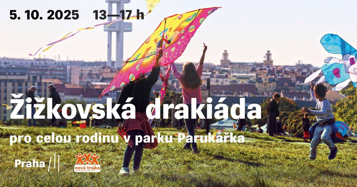 Milí sousedé,   srdečně vás zveme v neděli 5. října na od 13 do 17 hodin podzimní rodinnou akci Žižkovská drakiáda na Parukářku🍂🍁.   🐉 Na místě bude možné zakoupit draka.  🖍 Součástí programu jsou výtvarné dílny a airbrush tetování.  ✅Vstup zdarma.   Těšíme se na Vás🙋♀️ Vaše Praha 3