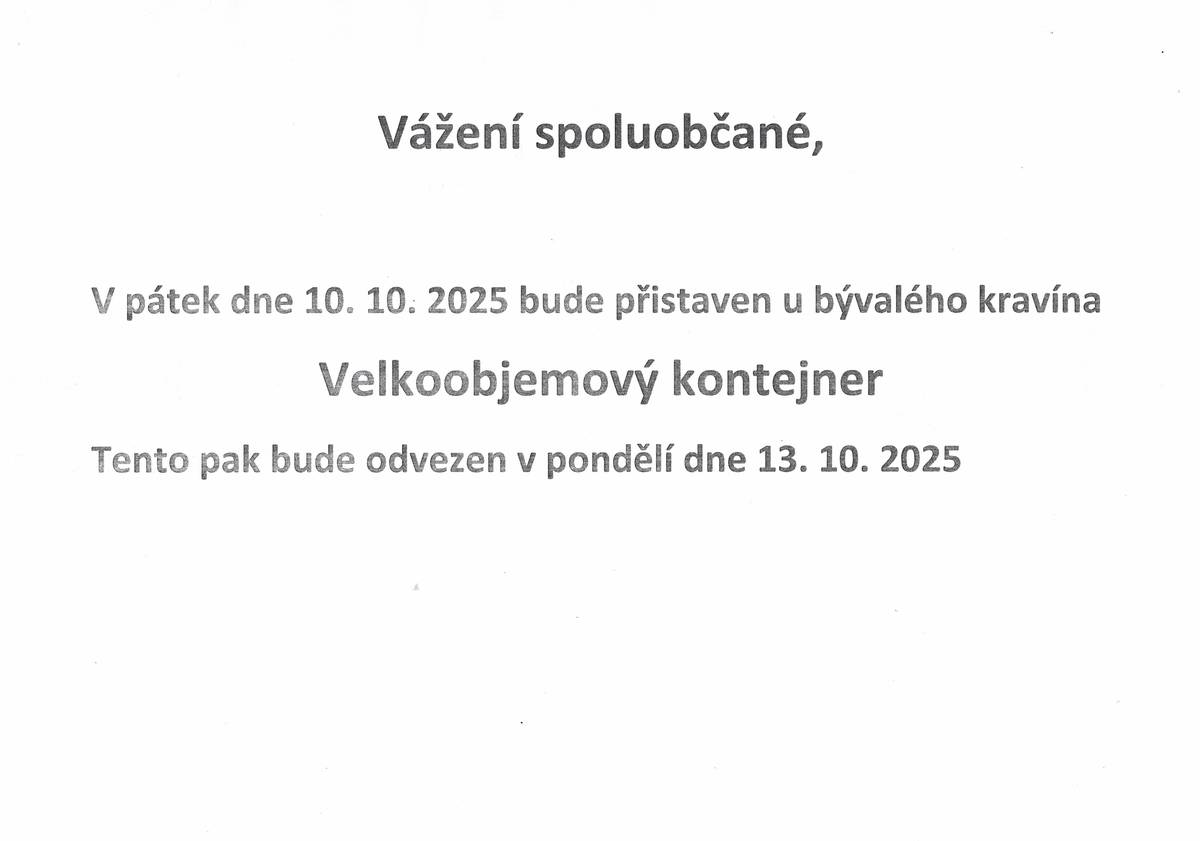 Velkoobjemový kontejner