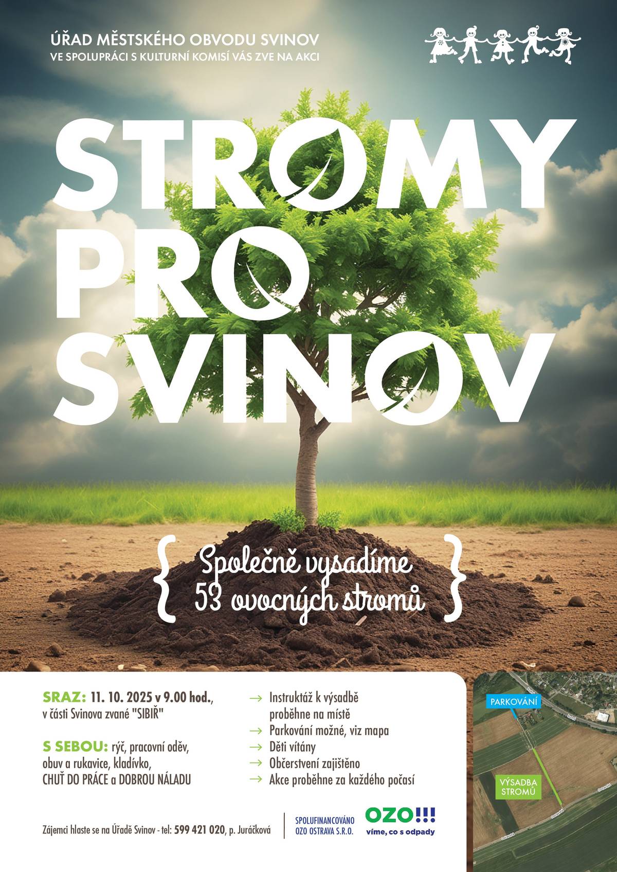 Společně vysadíme 53 ovocných stromů