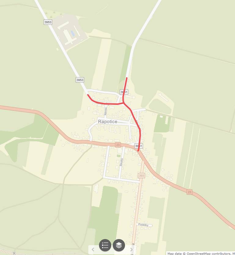 Dnes jsme obdrželi informaci o plánované opravě silnic v intravilánu obce Rapotice. V současnosti čekáme na vyjádření účastníků řízení k uzavírce komunikace, objízdné trase a přechodnému dopravnímu značení.