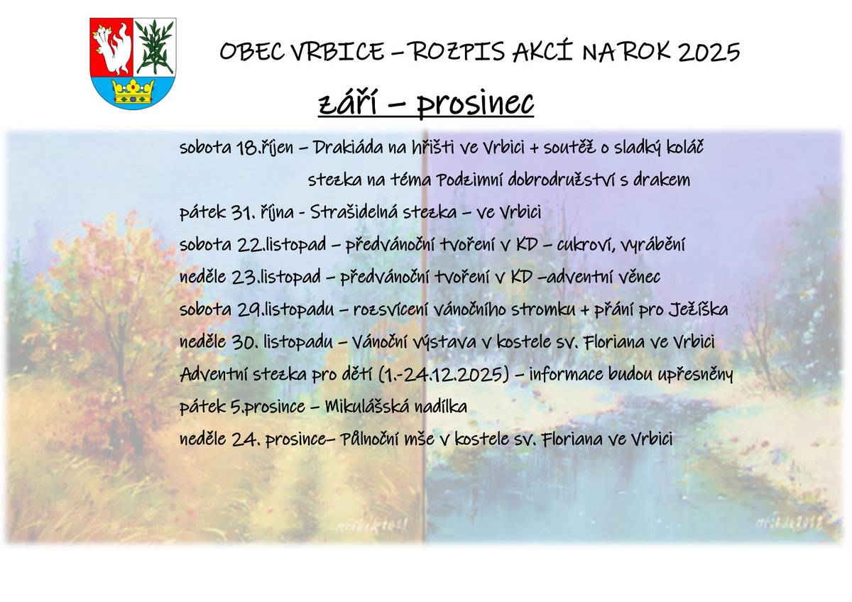 Termíny kulturních akcí