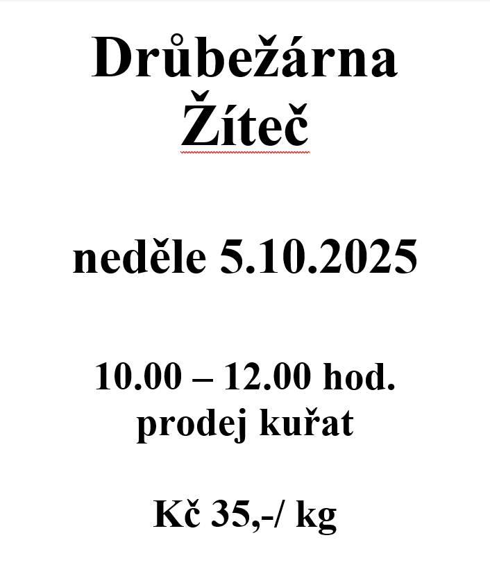prodej kuřat - Žíteč