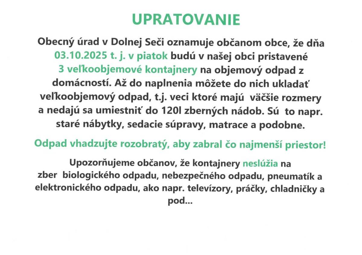 Jesenné upratovanie