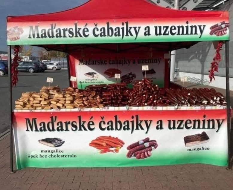 Dnes v úterý 30.9. přijede soukromý prodejce, který si pro Vás připravil prodej pravých maďarských uzenin - čabajky pálivé/nepálivé, chilli podkovy, pravý máslový špek Mangalica, slanina Mangalica. Prodej bude od 14 do 17:00 před poštou.