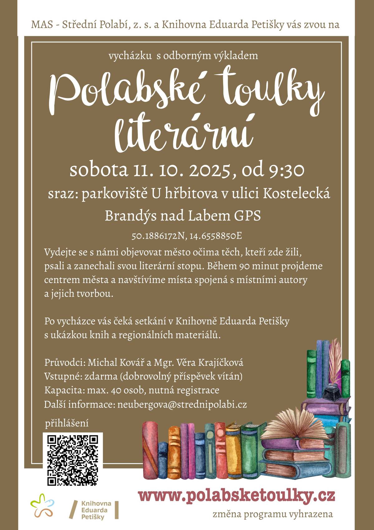 Termín: sobota 11.10.2025 od 9:30 h Bližší informace a informace k registraci viz příloha