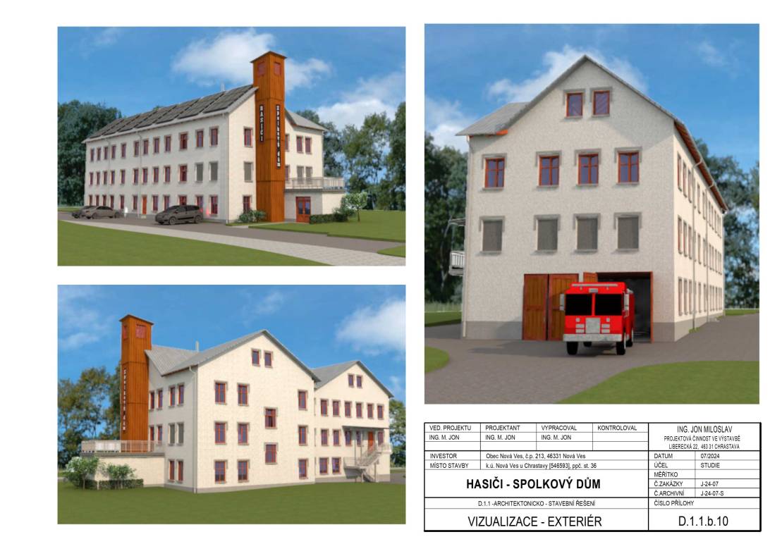 Pomozte nám vyhodnotit záměr obce s rekonstrukcí a využití objektu hasičské zbrojnice.