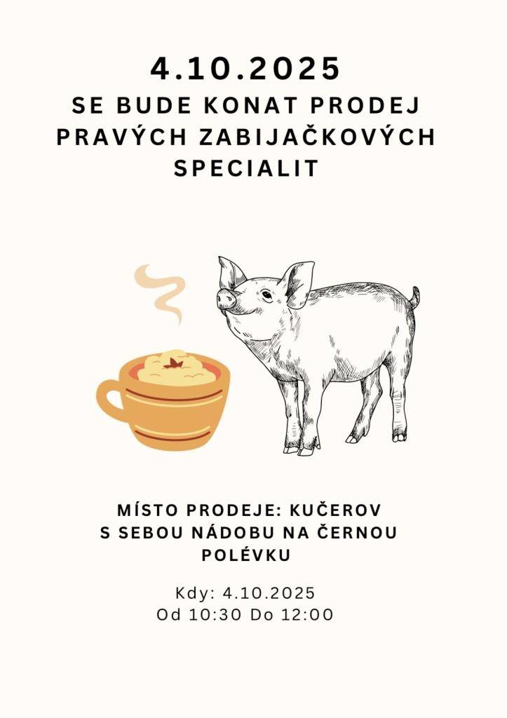 Prodej zabíjačkových specialit
