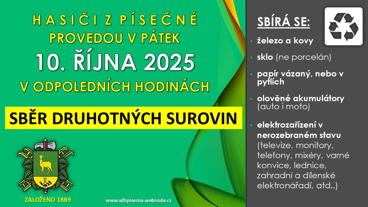 Sběr druhotných surovi