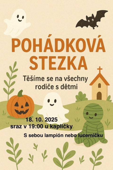 Podzimně laděná pohádková stezka pro všechny odvážné děti i jejich rodiče