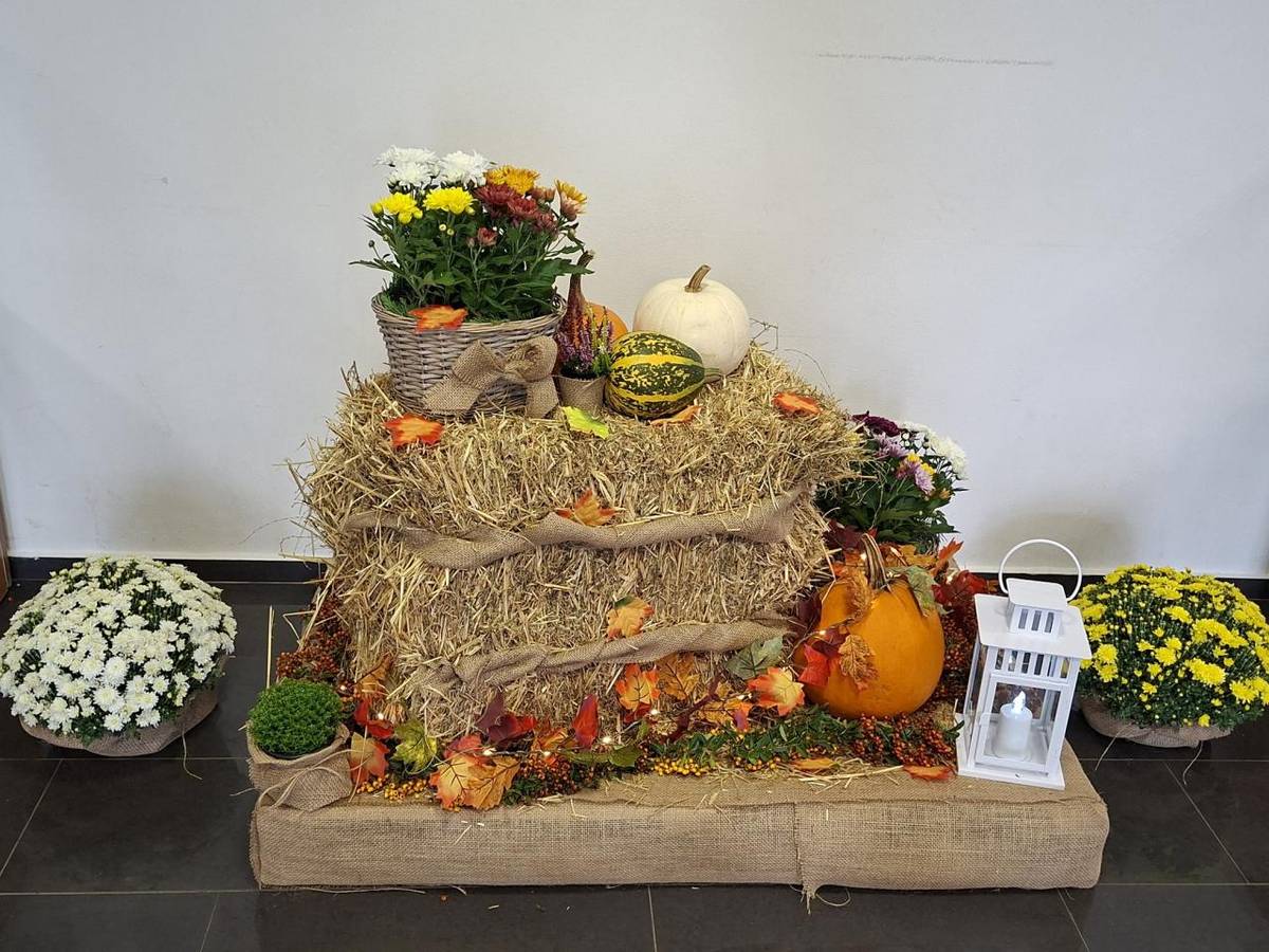 Vo vstupných priestoroch Obecného úradu pribudla nová jesenná výzdoba, ktorá Vás privíta hneď pri vstupe.
