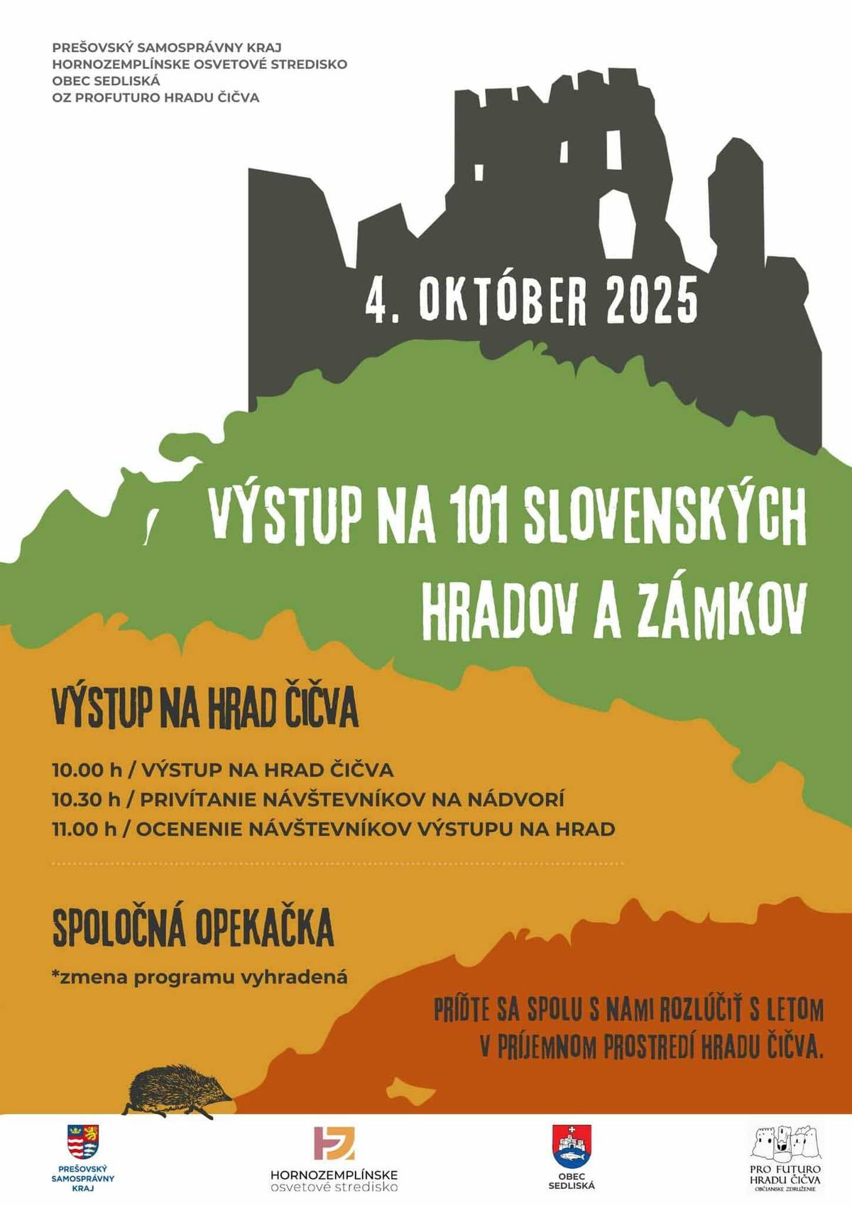 Výstup na 101 hradov a zámkov Slovenska 2025