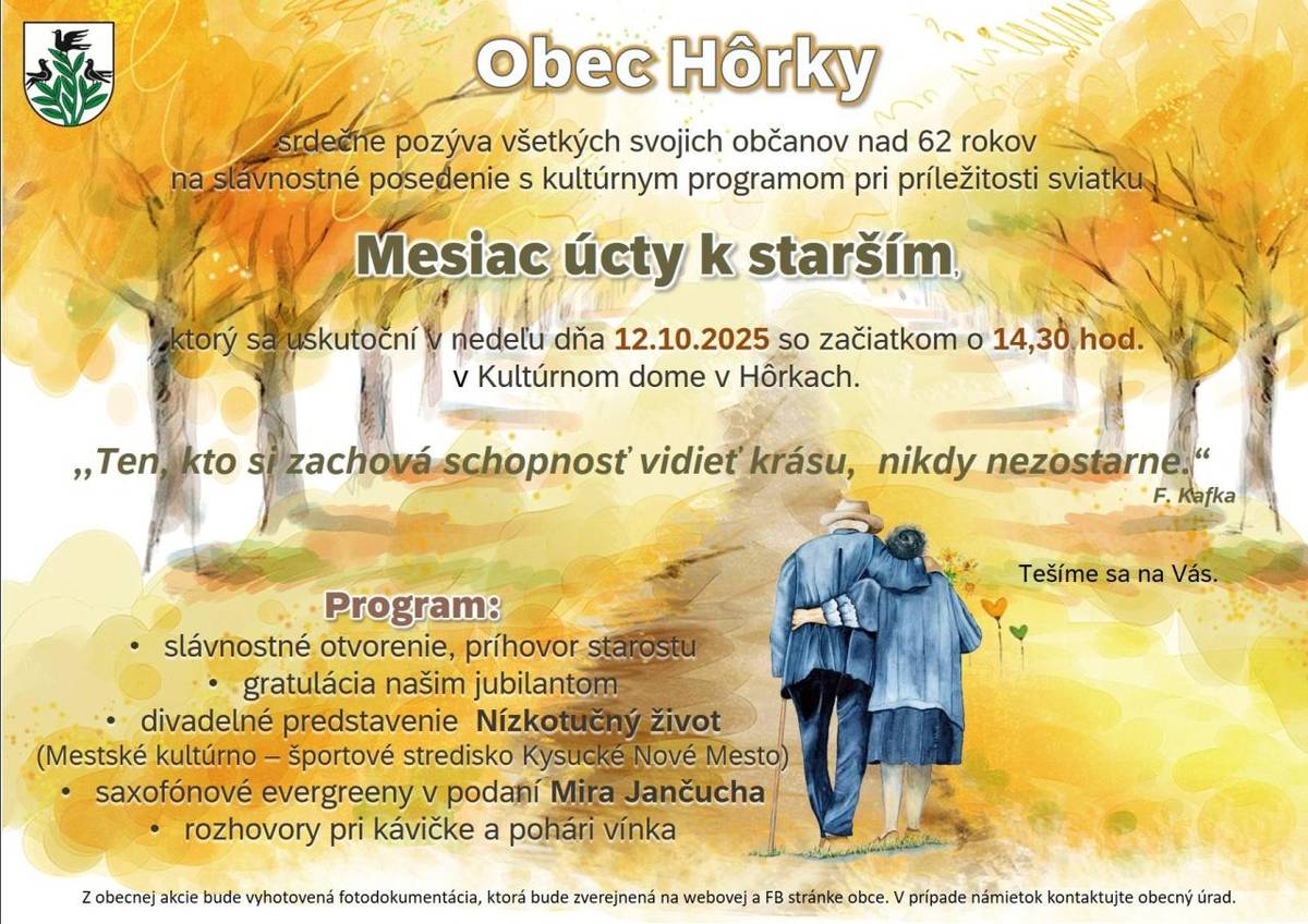 Pozvánka na spoločenské posedenie