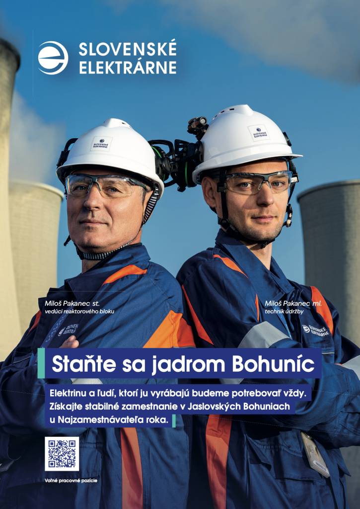 Jadrová elektráreň Jaslovské Bohunice hľadá nových kolegov.