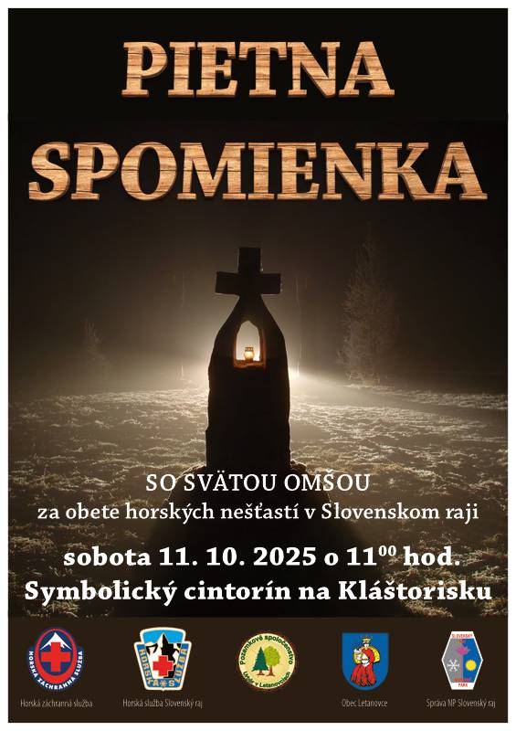 Pietna spomienka 11.10.2025 na Kláštorisku v Slovenskom raji