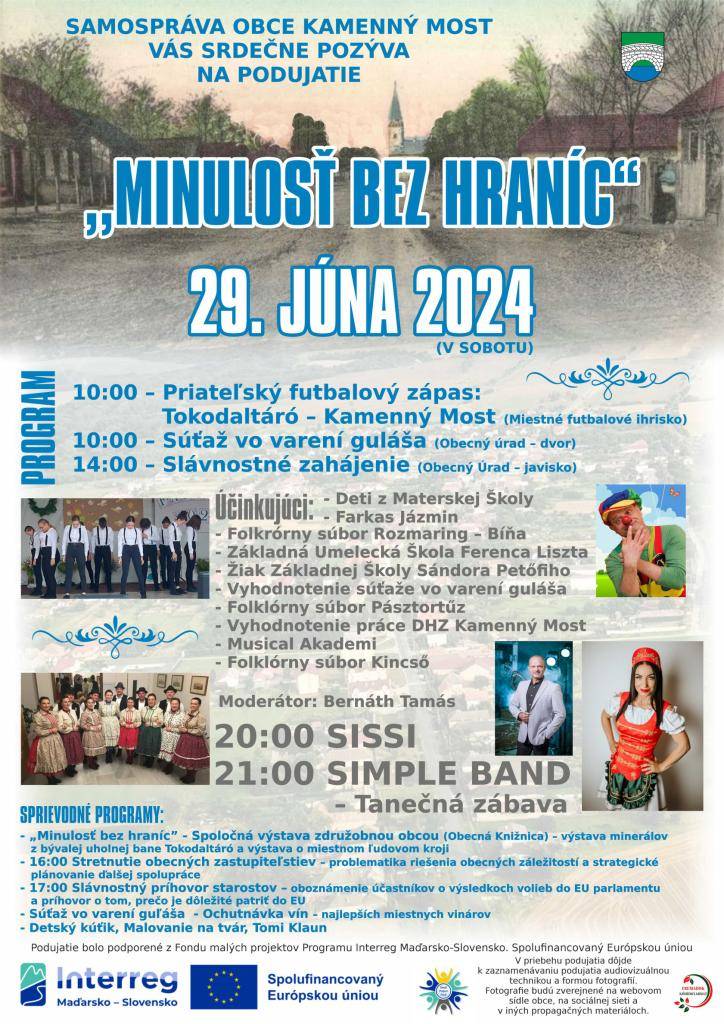 Festivalové podujatie - Hlavné aktivity sú kultúrne, športové, gastronomické a výstavné.