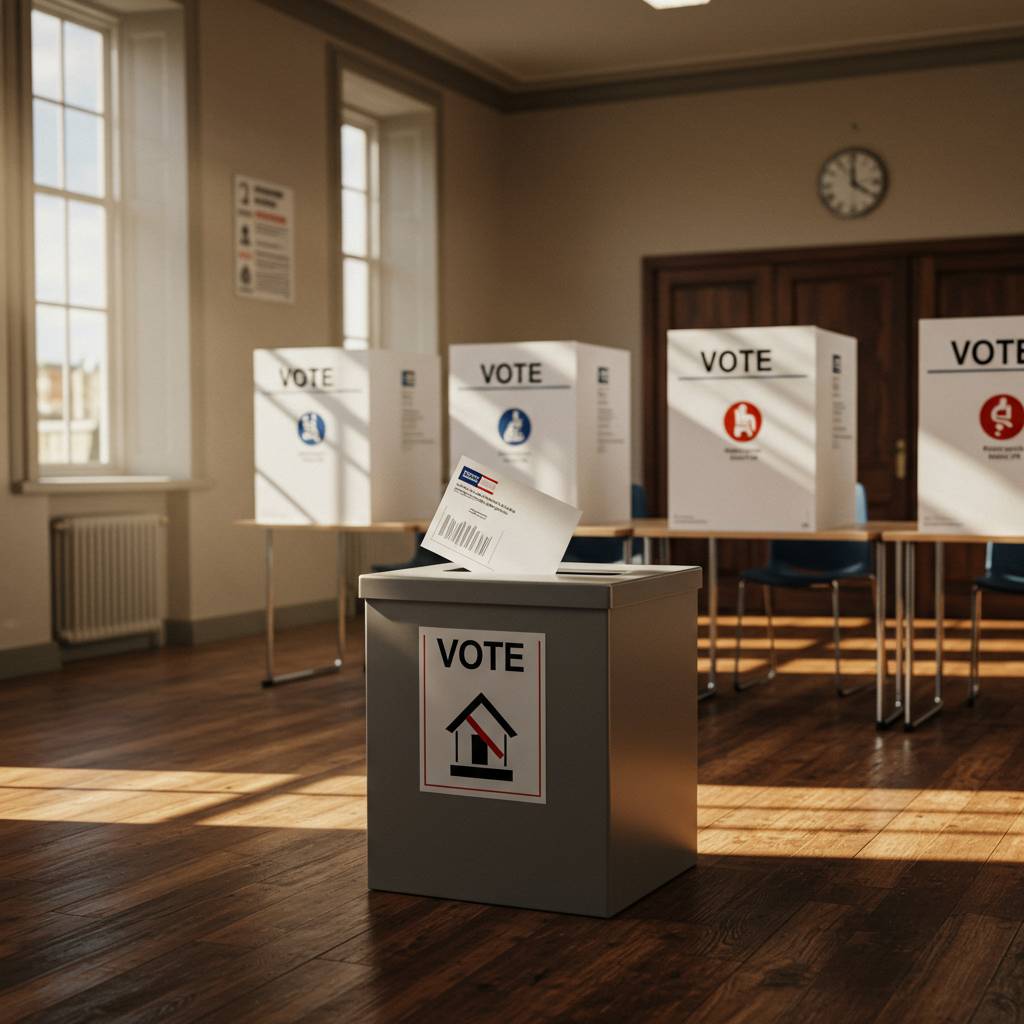 Informace o volebních lístcích a volebních místnostech.