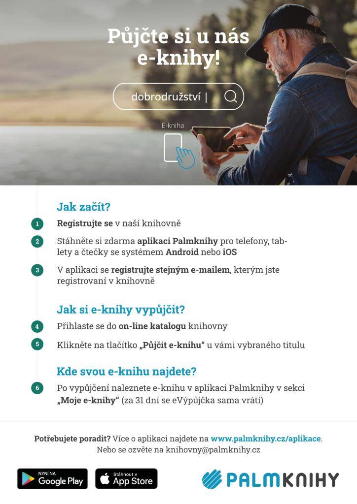 Obecní knihovna oznamuje, že zahajuje půjčování e-knih. Více informací Vám podá paní Machálková v knihovně.