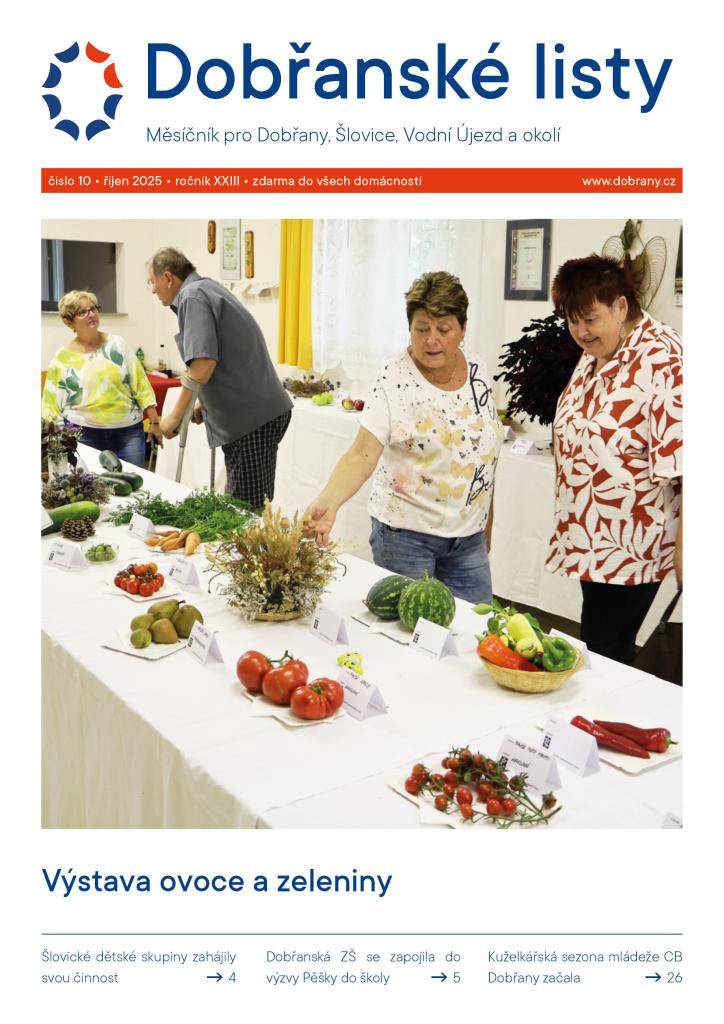 Přečtěte si aktuální číslo Dobřanských listů.