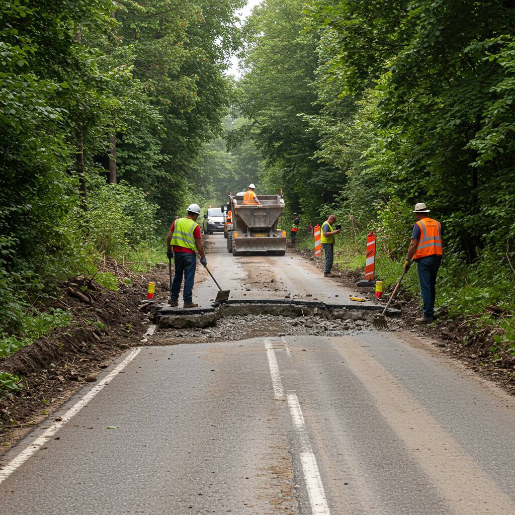 Z důvodu opravy příjezdové cesty do chatové oblasti bude od pondělí 6. října 2025 omezen její průjezd v úseku od hlavní křižovatky k mostku. Prosíme, projíždějte tímto úsekem opatrně.