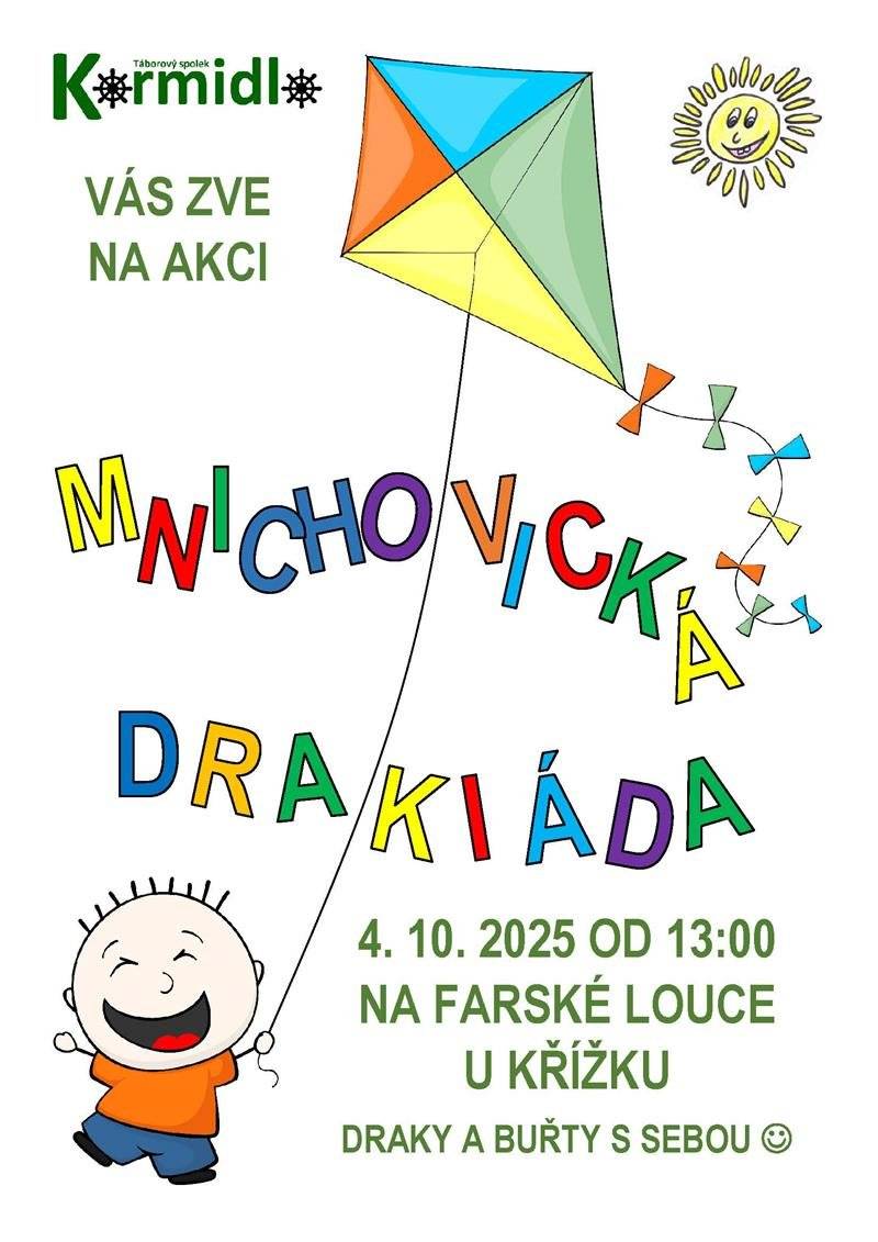4. 10. 2025 od 13:00 na Farské louce u křížku Draky a buřty s sebou.