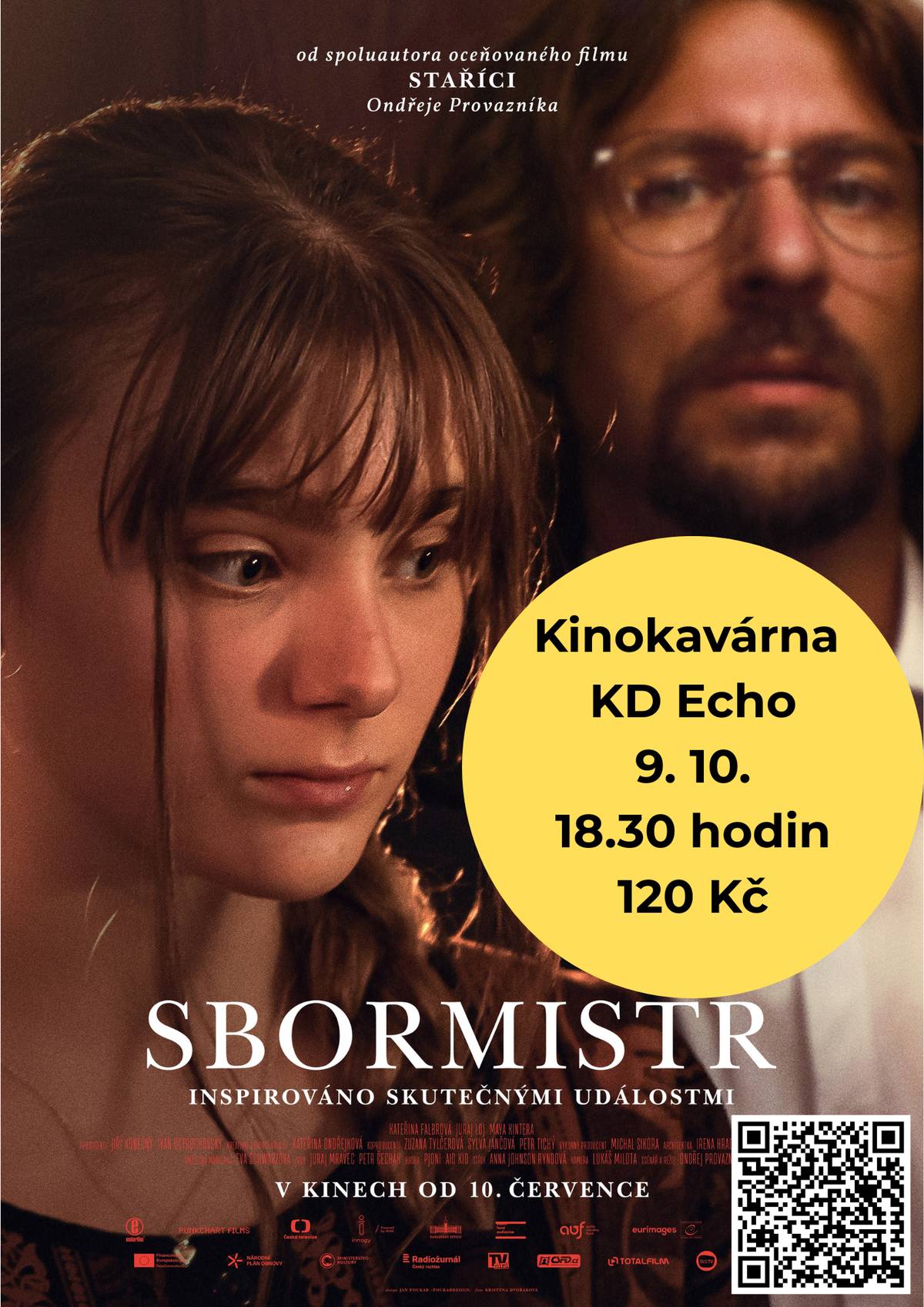 Filmová projekce s kávou ve čtvrtek 9. října od 18:30 hodin v KD Echo. Drama, Česko/Slovensko, 2025. Vstupné 120 Kč. Vstupenky k prodeji v síti smsticket.cz, na www.svclipnik.cz nebo osobně na pokladně v TIC a kanceláři SVČ.