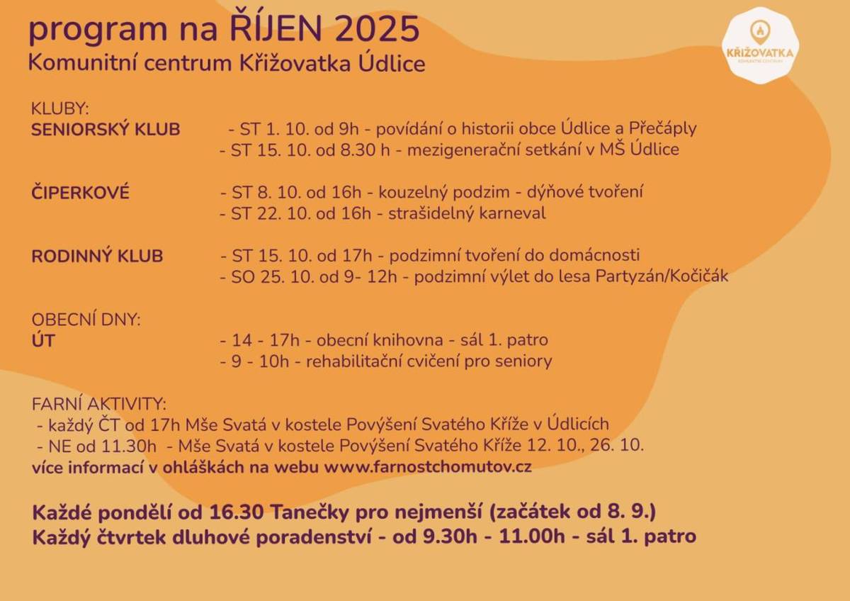 Na plakátku akce KC Křižovtaka.