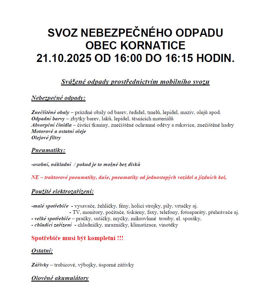 Více informací na přiloženém informačním letáku níže.