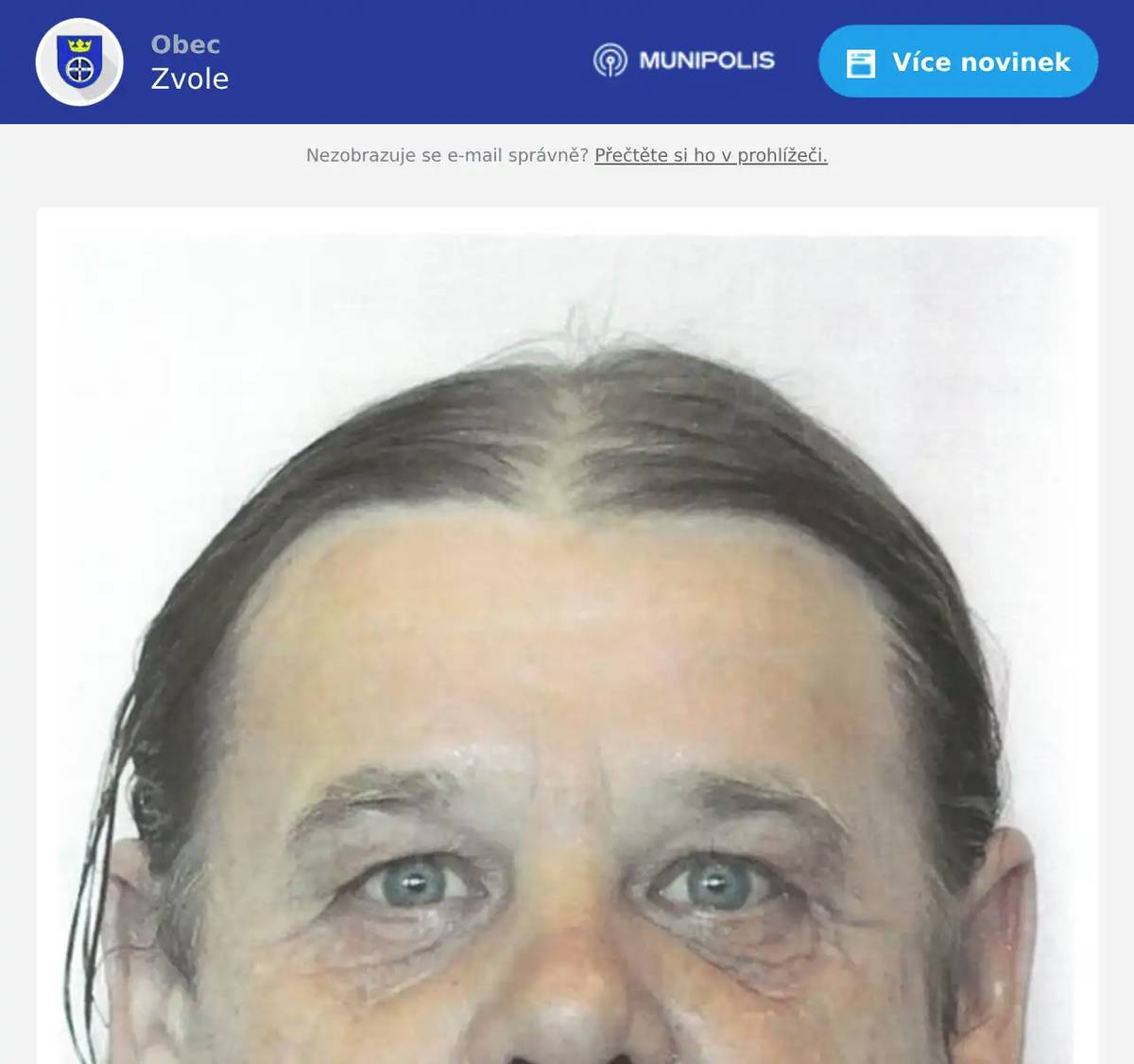 Dobrý den, obrátila se na nás Policie ČR v rámci pátrání pohřešované osoby. Jedná se konkrétně o pana Milana Prášila z Bystřice nad Pernštejnem (viz foto přílohou). Osoba není nebezpečná ani ozbrojena. Naposledy byl viděn 30.9.2025 v cca 12:00 hodin u vlakového přejezdu v obci Rožná a šel směrem dále od města Bystřice nad Pernštejnem.  Na sobě měl šusťákovou bundu, další popis není znám. Prosíme obce o součinnost při hledání dané osoby. V případě jakýchkoliv informací o pohřešované osobě kontaktujte prosím Policii Bystřice nad Pernštejnem, tel.: 725292330. Předem děkujeme.