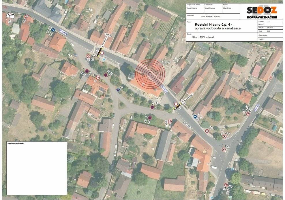 Z důvodu plánované opravy kanalizace u čp.4 dojde od 8.10.2025 do 10.10.2025 k uzavírce silnice ve zúžení u kostela. Provoz bude sveden na silnici pod kostelem, kde už teď jsou značky se zákazem zastavení.. Doprava v tomto místě bude komplikovaná a nepříjemná hlavně pro obyvatele kolem objízdné trasy.. Buďte prosím opatrní a obezřetní .. S tím souvisí dočasný přesun autobusové zastávky pro linky 669 a 670 ve směru od Sudova Hlavna → Mečeříž a Brandýs nad Labem před budovu Obecního úřadu. Platí od prvního spoje 8. 10. do posledního spoje 10. 10.