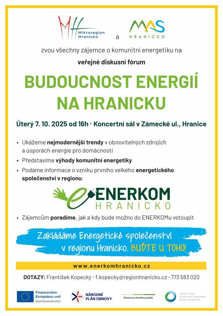 v úterý 7. října od 16:00 hodin v Hranicích