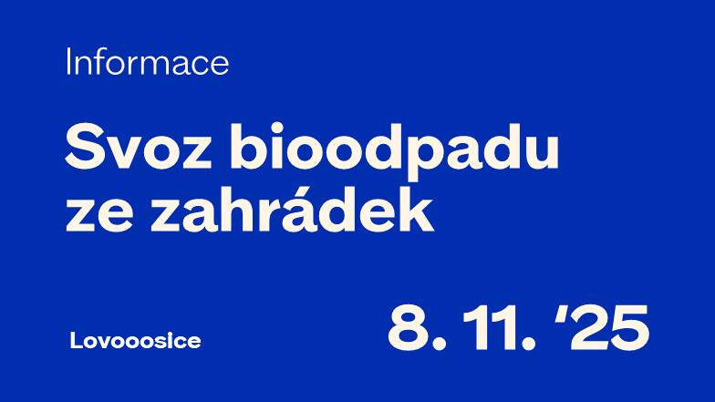 V sobotu 8. listopadu 2025 proběhne v Lovosicích jednorázový svoz bioodpadu ze zahrádek pomocí velkoobjemových kontejnerů. Ty budou umístěny na pěti stanovištích v čase od 10 do 14 hodin. Stanoviště: ul. Mánesova, Lovošská, S. K. Neumanna, dále pak u siřejovické kapličky a Kynologického klubu Do kontejnerů lze odložit např. trávu, listí, zbytky ovoce a zeleniny, piliny či zeminu z květináčů.!! Naopak není dovoleno ukládat odpad jiného druhu nebo odpad odkládat mimo nádoby – hrozí za to pokuta až 50 000 Kč! Další druhy odpadu lze zdarma odevzdat ve sběrném dvoře v Terezínské ulici. Město plánuje tento hromadný svoz bioodpadu pořádat třikrát ročně – na jaře, v létě a na podzim. Při velkém množství bioodpadu je možné zajistit si od technických služeb samostatné přistavení kontejneru ke konkrétní zahrádce za 400 Kč. Kontakt: https://www.tslovosice.cz/kontakt
