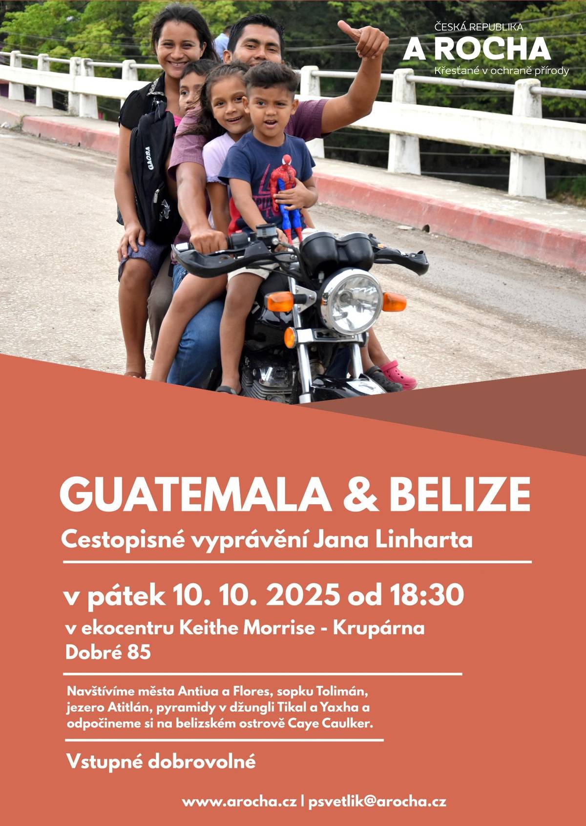 s Janem Linhartem  v pátek 10.10.2025 od 18:30 v Ekocentru Keithe Morrise - Krupárna Dobré 85 Jste srdečně zváni!