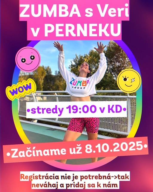 Zuba s Veri v Perneku každú stredu o 19:00 hod. v KD